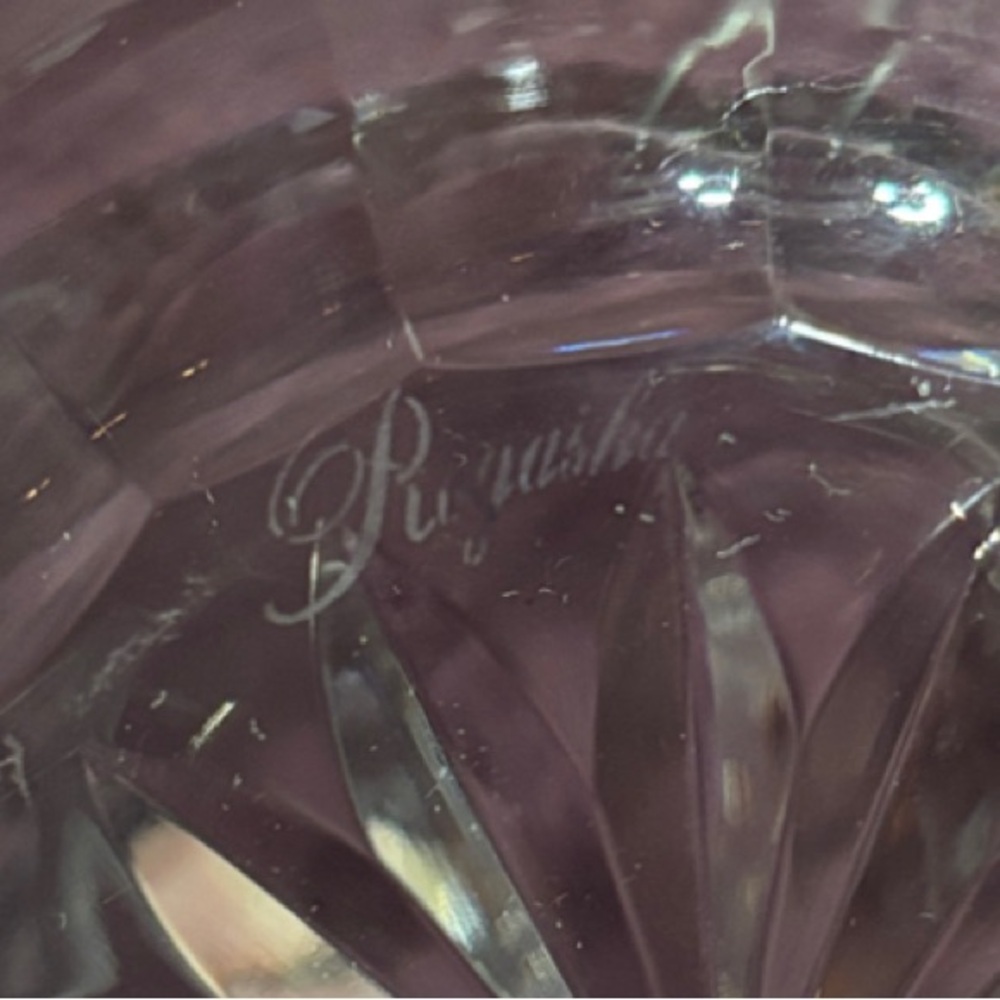 1980’s Rogaska Clear Cut Crystal Glass Decorative Bowl - Picture 8 of 8